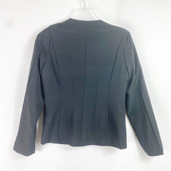 SHI LONG FASHION Black Lettuce Edge Blazer - Picture 3 of 9